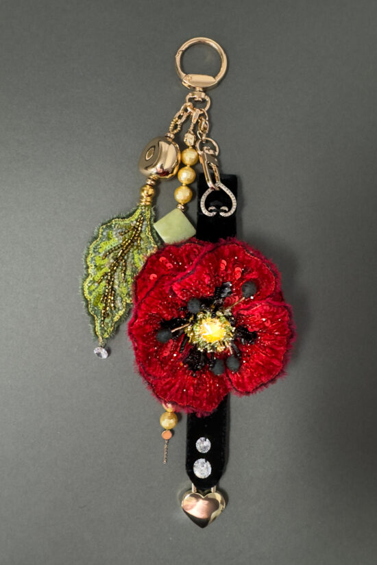 Poppy & Gold - convertible bag charm & necklace