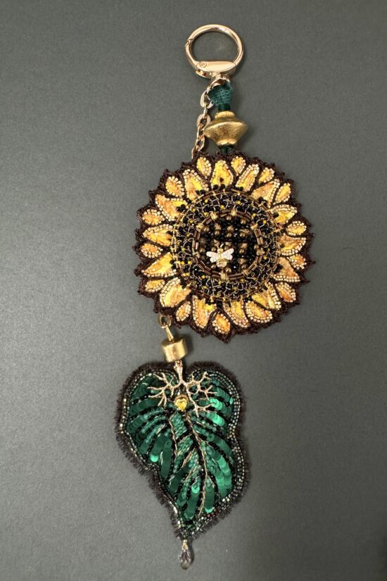 Sunflowers -bag charm.