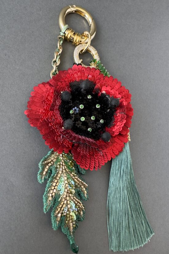 Scarlet Poppy – Couture Bag Charm